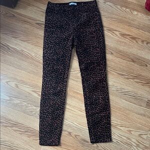 J. Crew Leopard Print Pants - Brown and Black